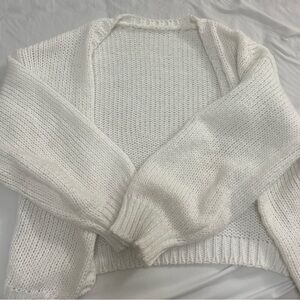 White cardigan